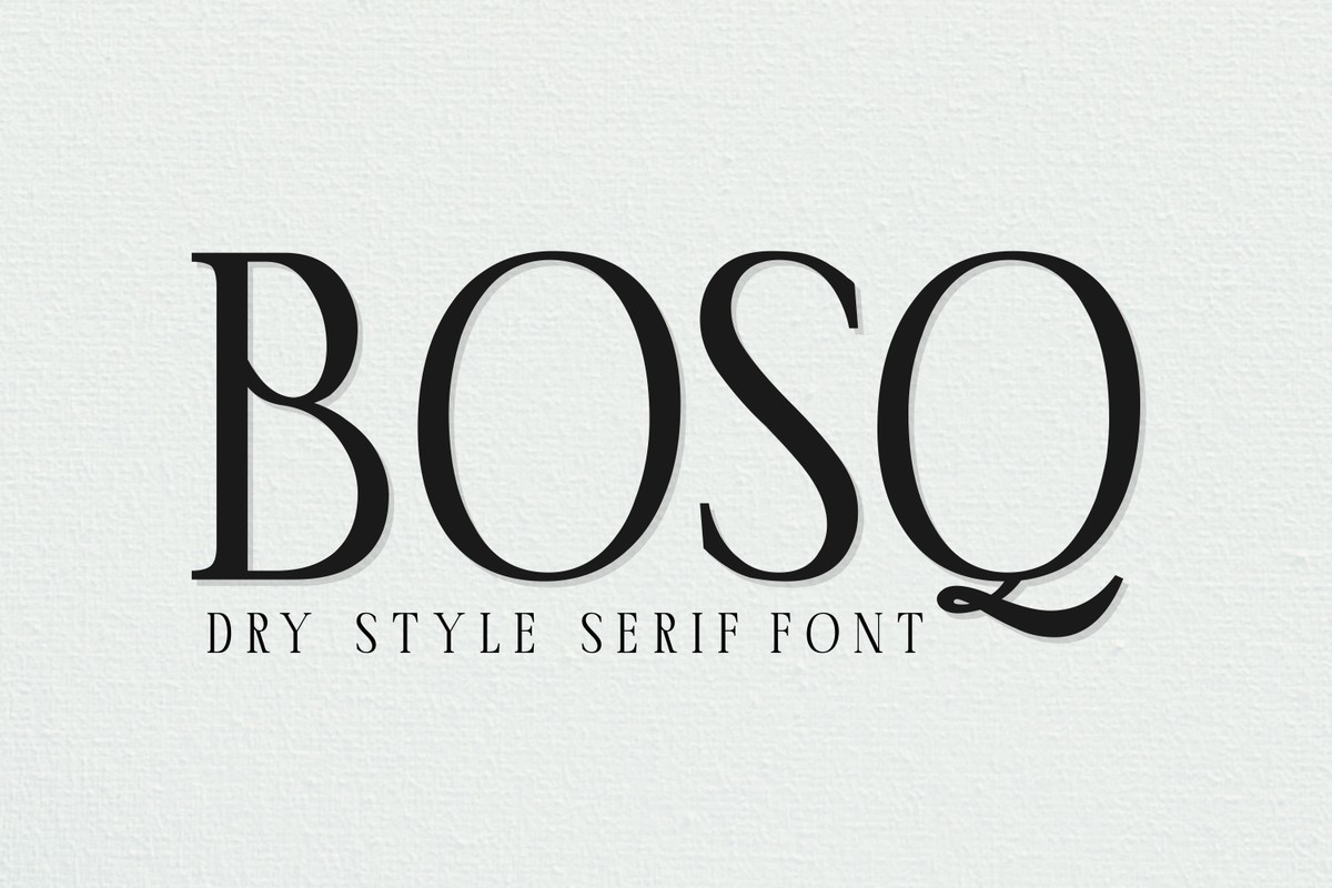 Шрифт Bosq