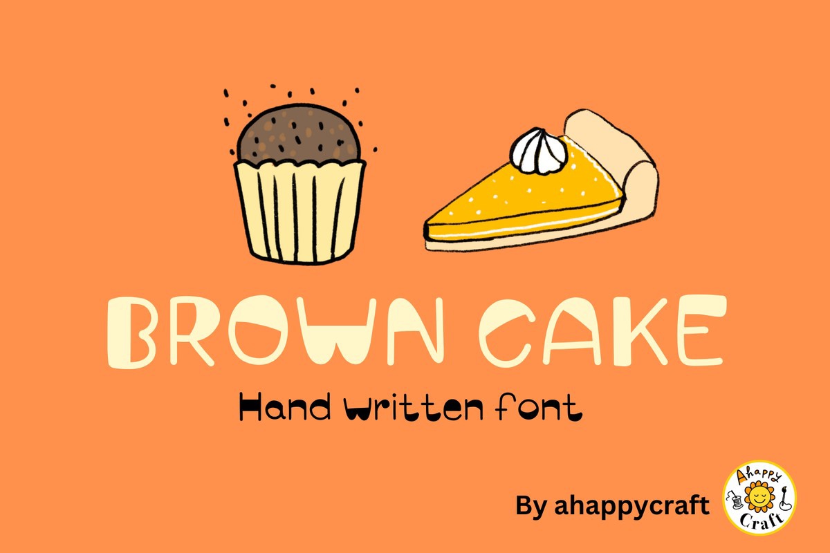 Шрифт Browncake