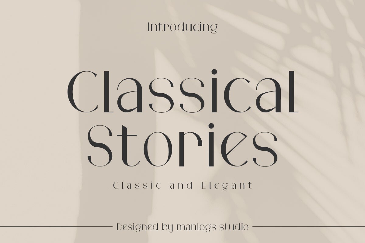 Шрифт Classical Stories