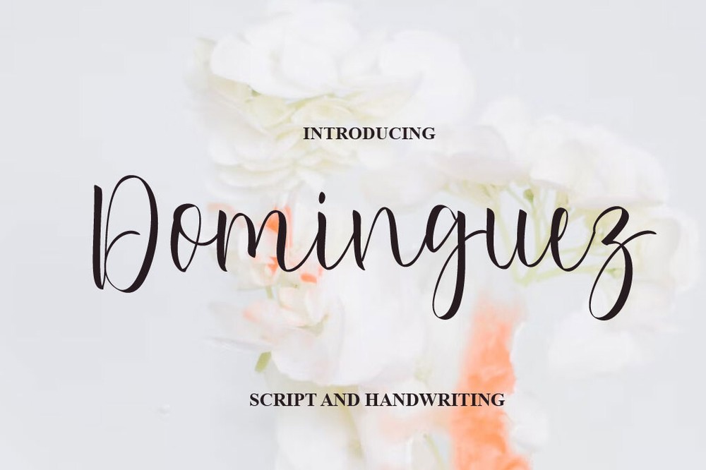 Шрифт Dominguez