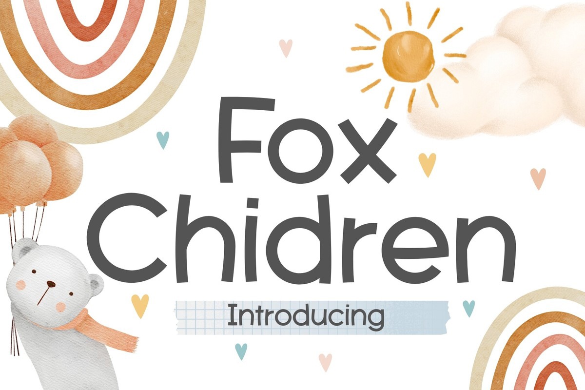 Шрифт Fox Chidren