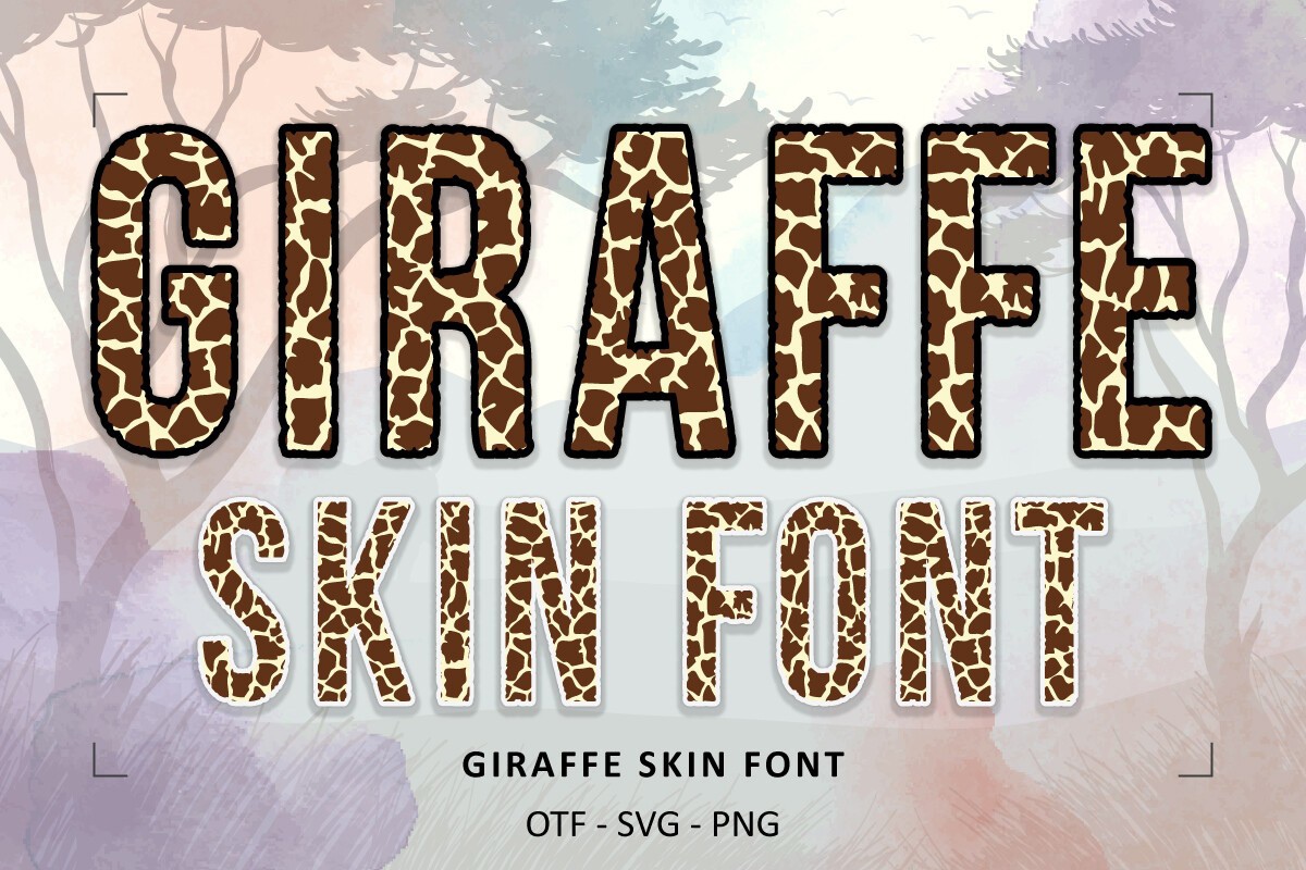 Шрифт Giraffe Skin