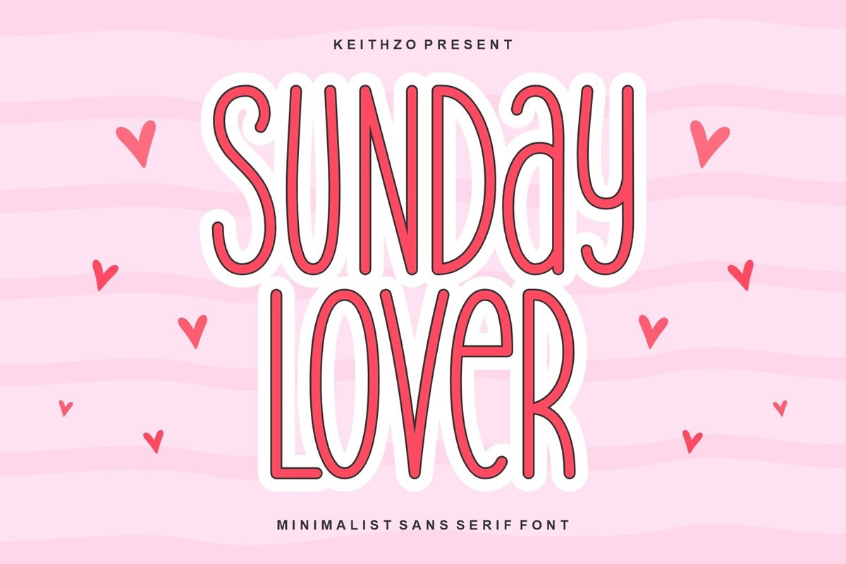 Шрифт Sunday Lover