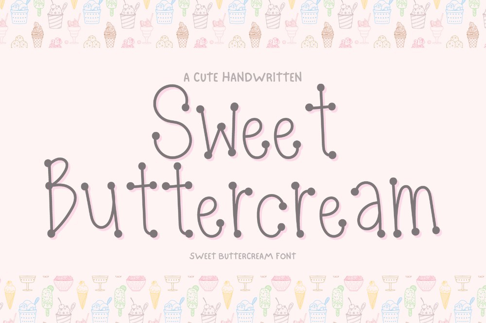 Шрифт Sweet Buttercream