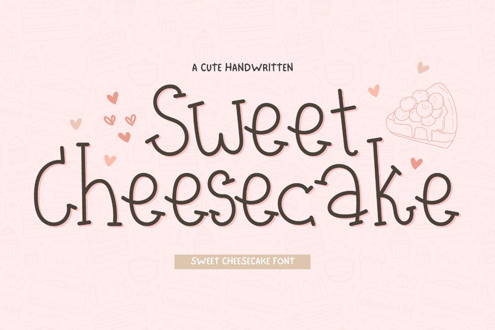 Шрифт Sweet Cheesecake