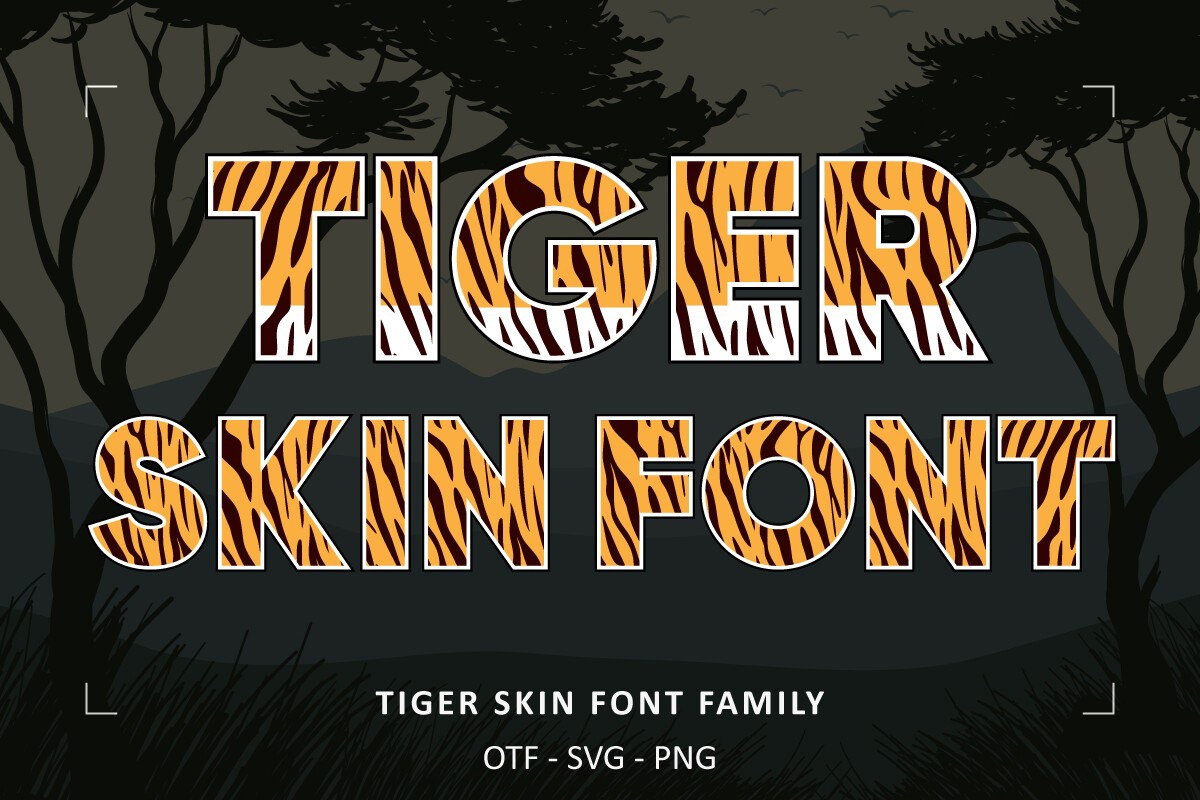 Шрифт Tiger Skin