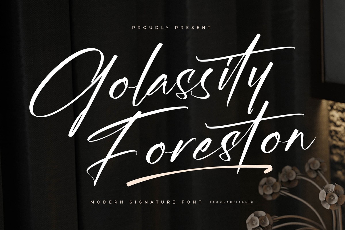 Шрифт Golassity Foreston
