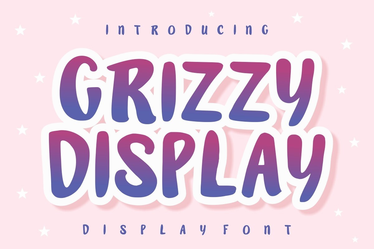 Шрифт Grizzy Display