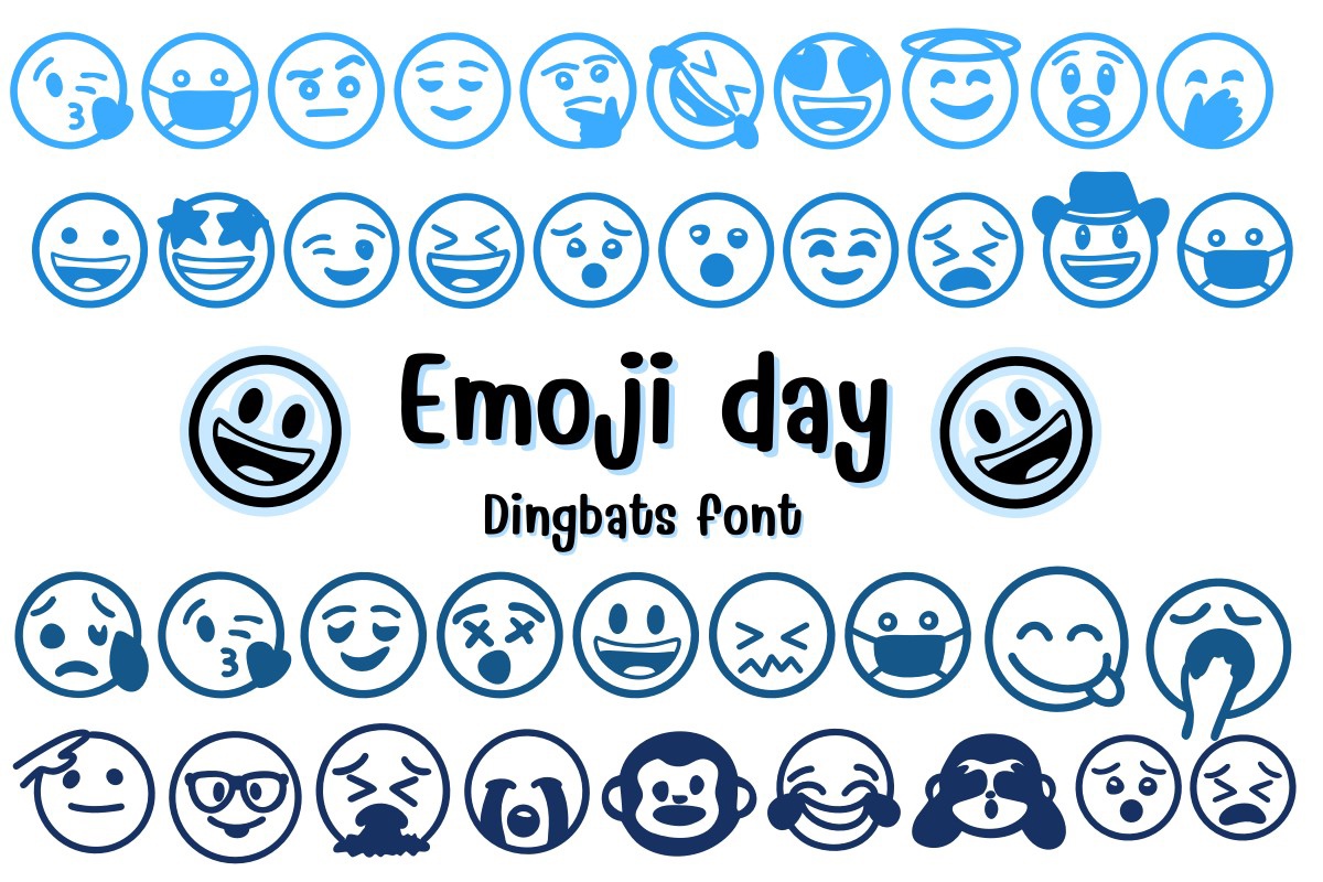 Шрифт Emoji Day