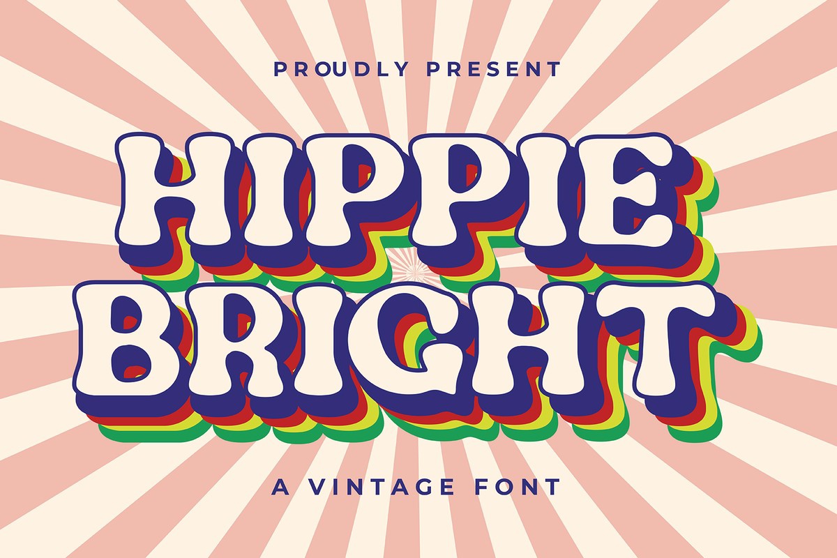 Шрифт Hippie Bright