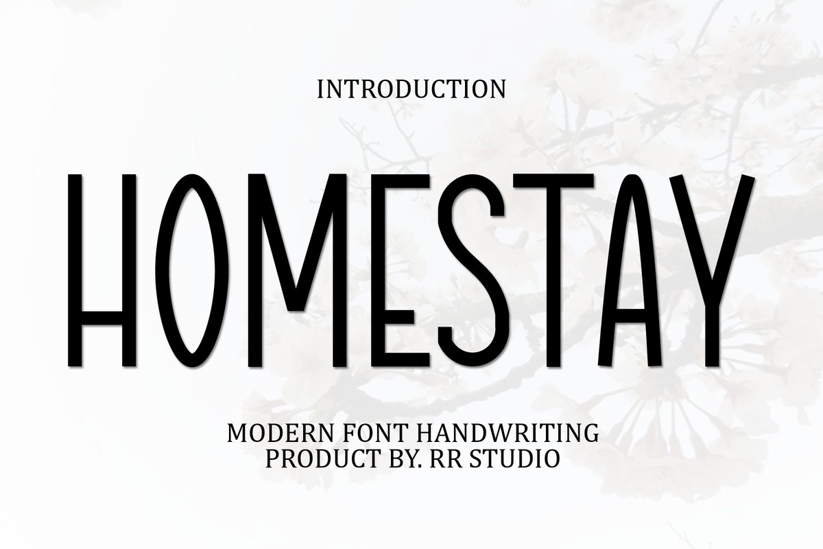 Шрифт Homestay