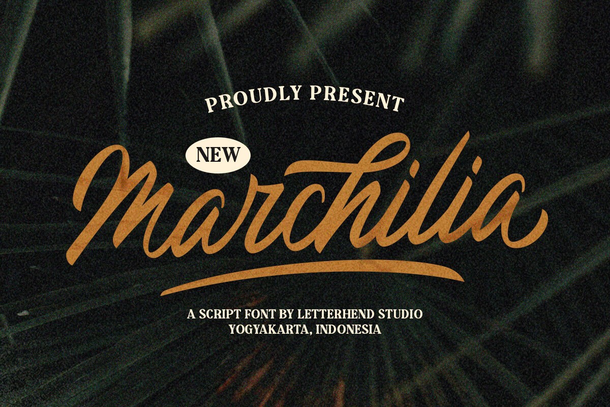 Шрифт The Marchilia