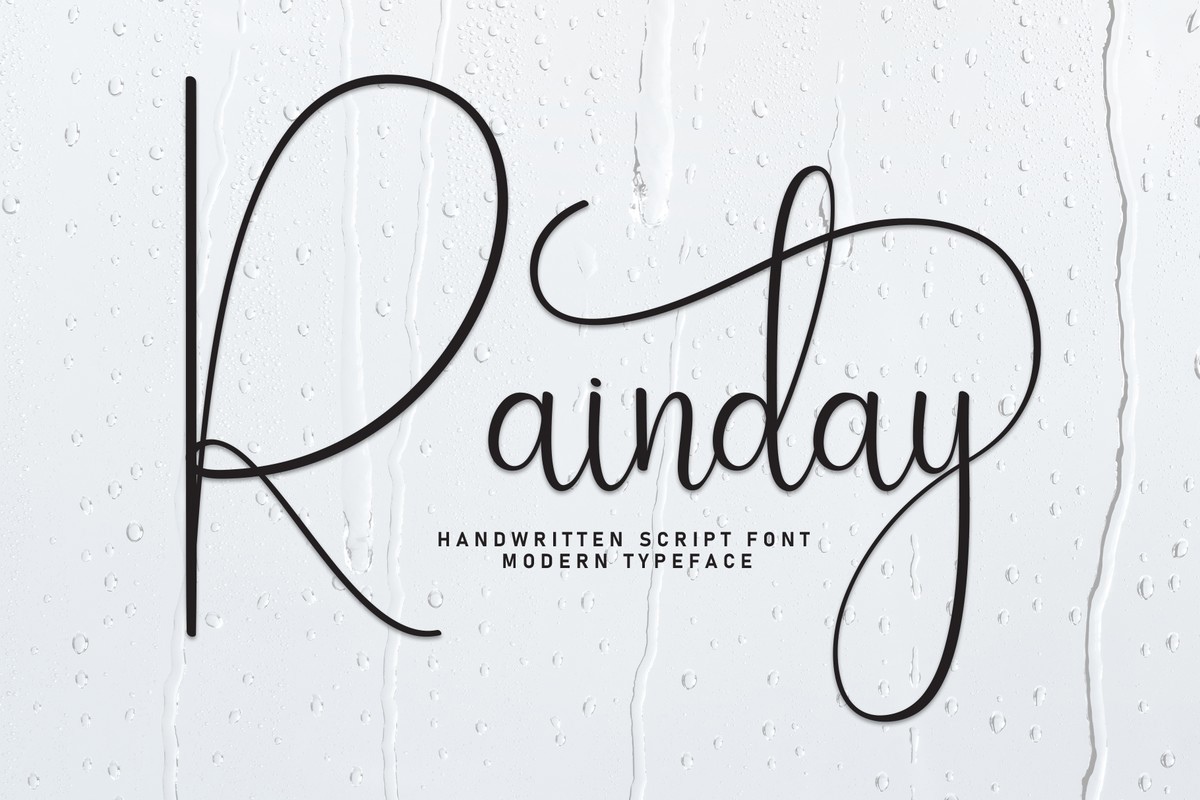 Шрифт Rainday