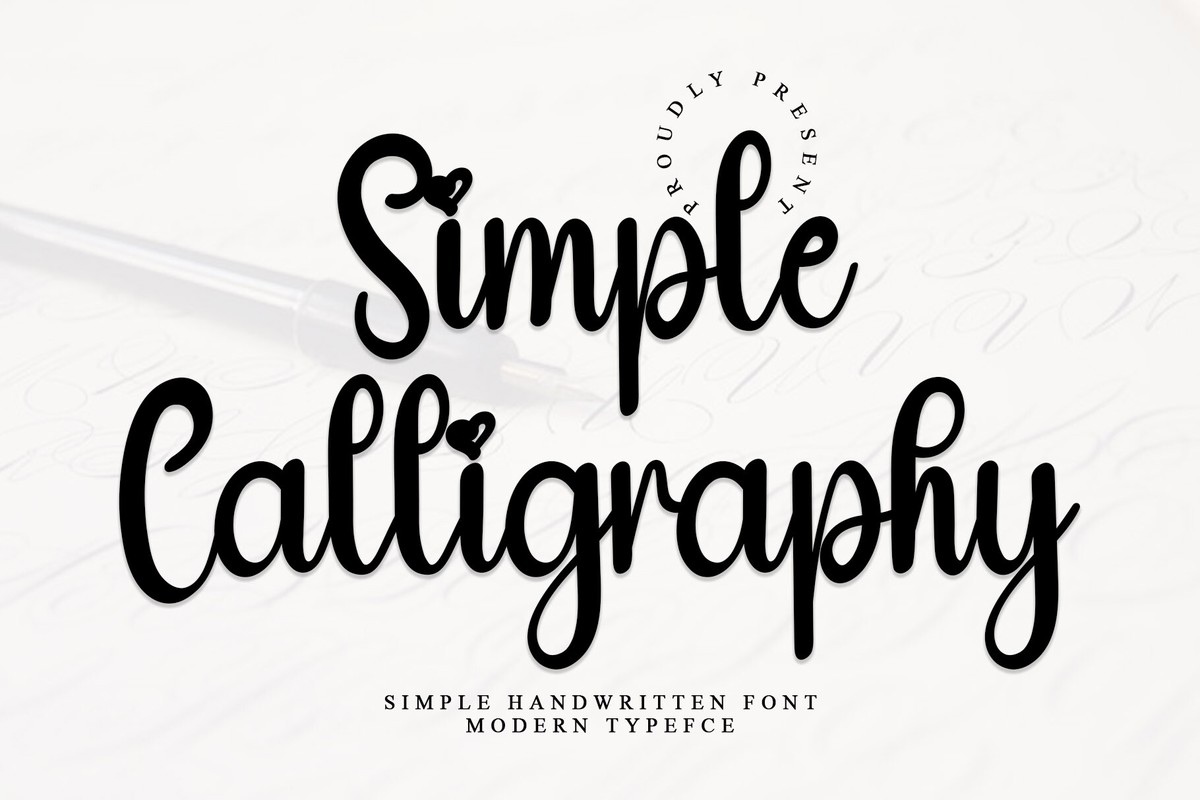 Шрифт Simple Calligraphy