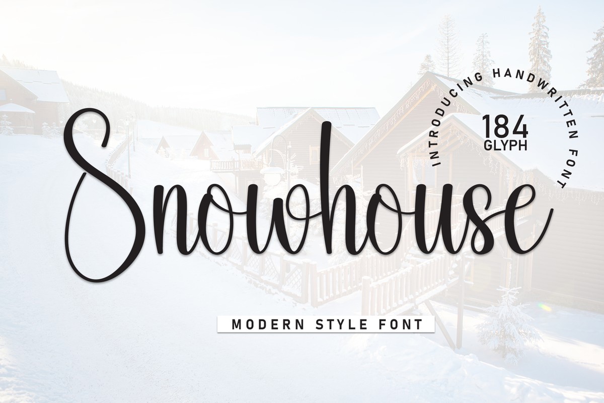 Шрифт Snowhouse
