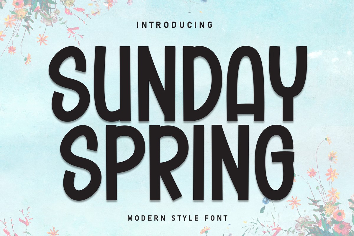 Шрифт Sunday Spring