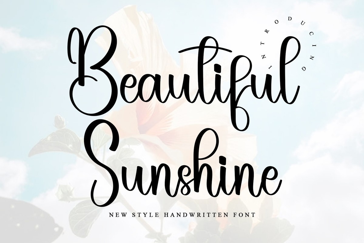 Шрифт Beаutiful Sunshine