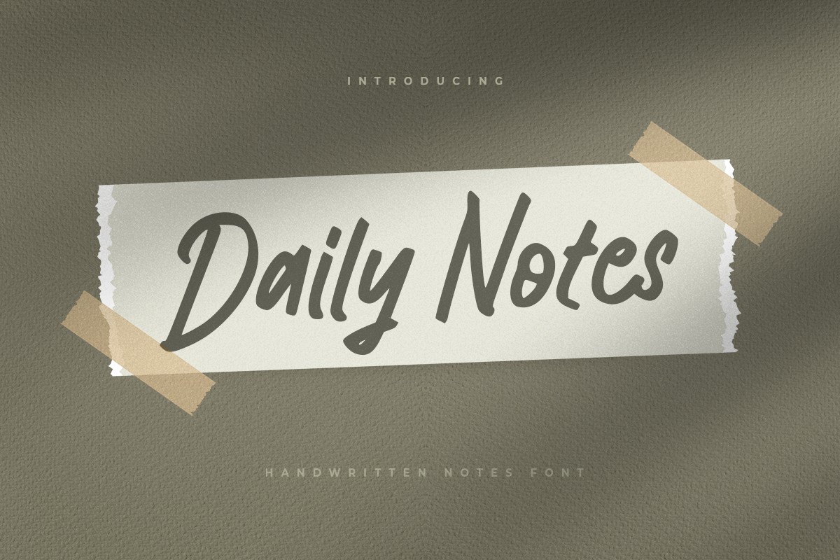 Шрифт Daily Notes