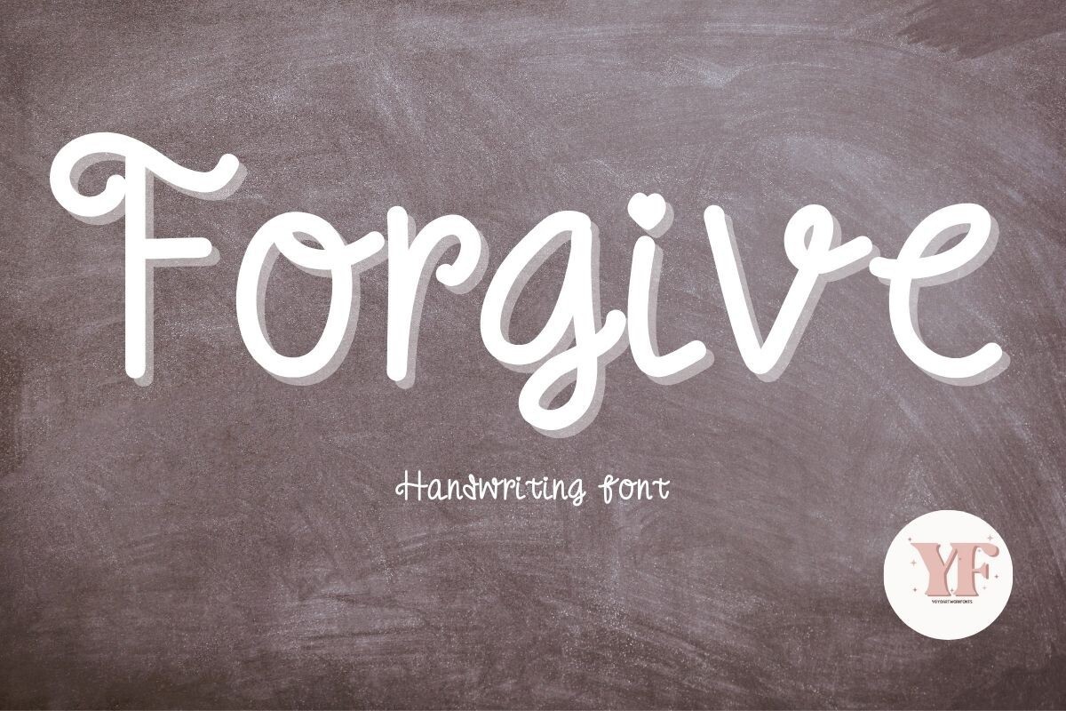 Шрифт Forgive