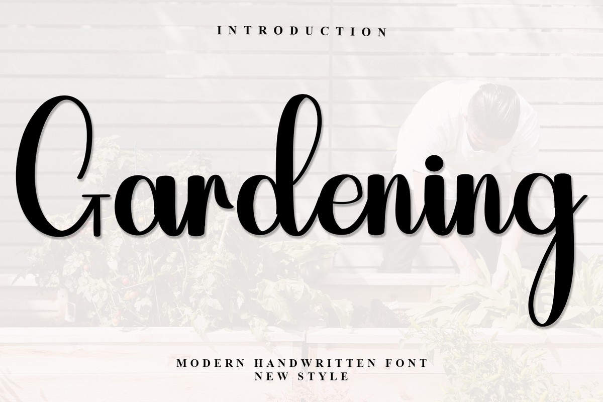 Шрифт Gardening
