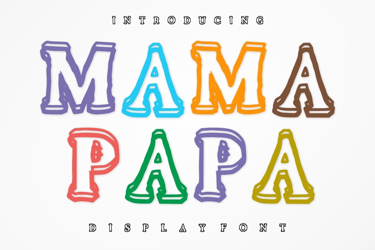 Шрифт Mama Papa