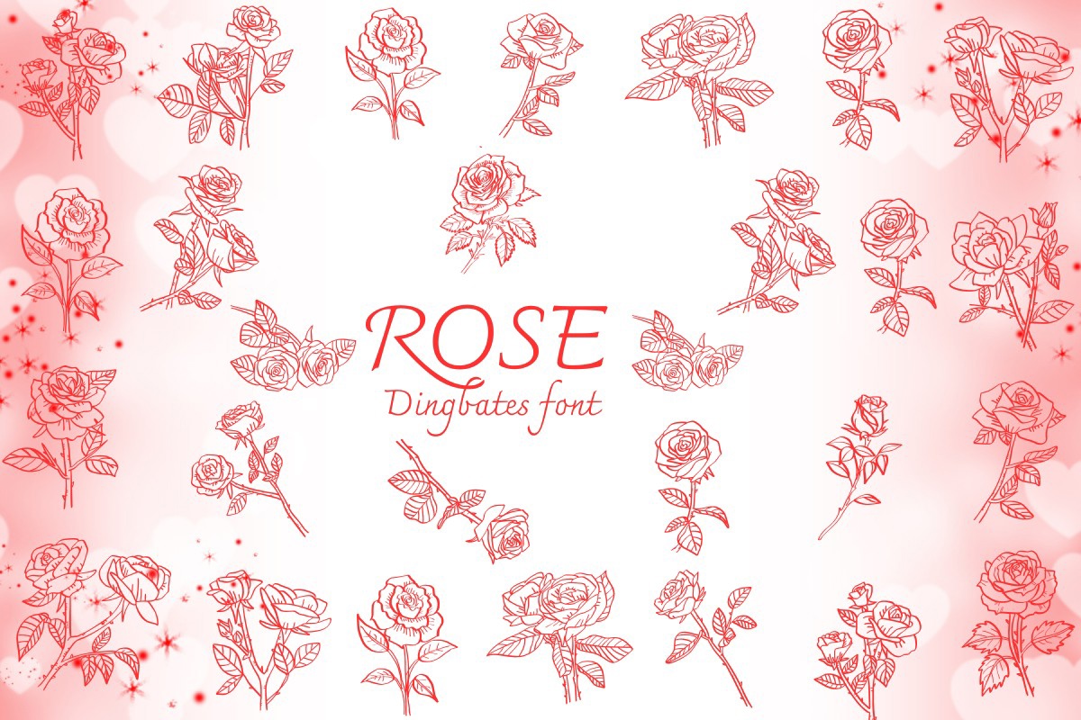 Шрифт Roses