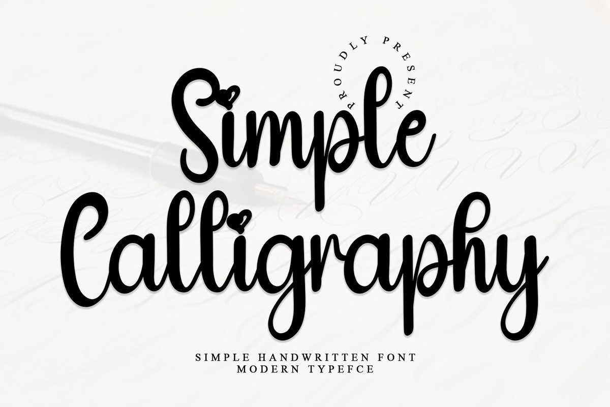 Шрифт Simplе Calligraphy