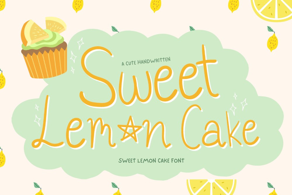 Шрифт Sweet Lemon Cake