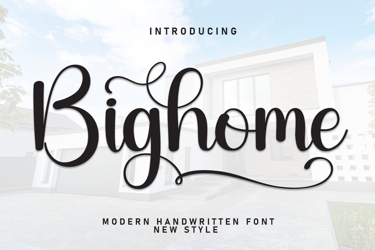 Шрифт Bighome