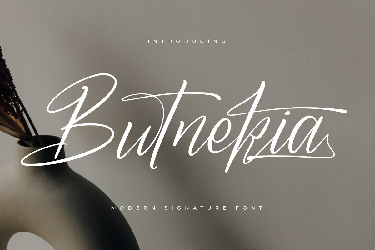 Шрифт Butnekia