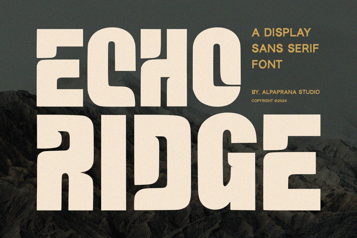 Шрифт Echo Ridge