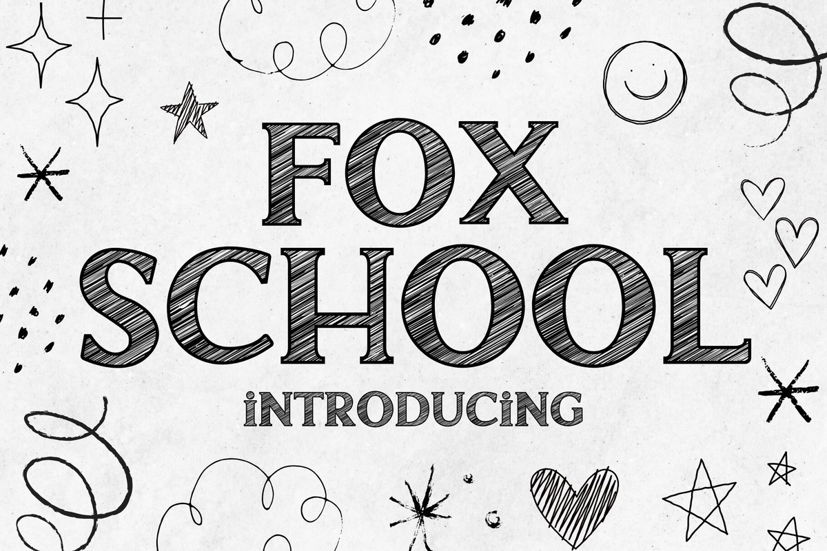 Шрифт Fox School