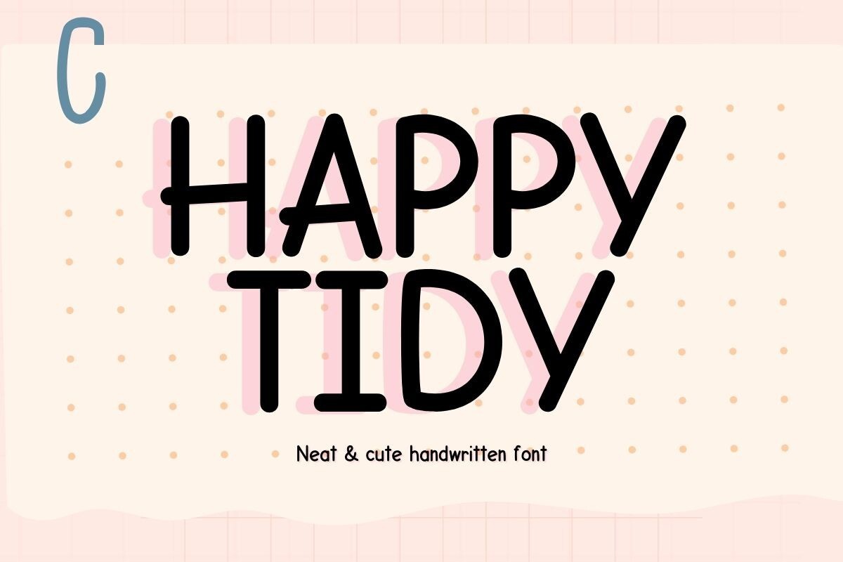 Шрифт Happy Tidy