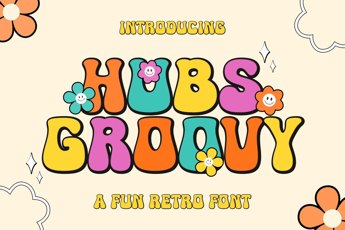 Шрифт Hubs Groovy