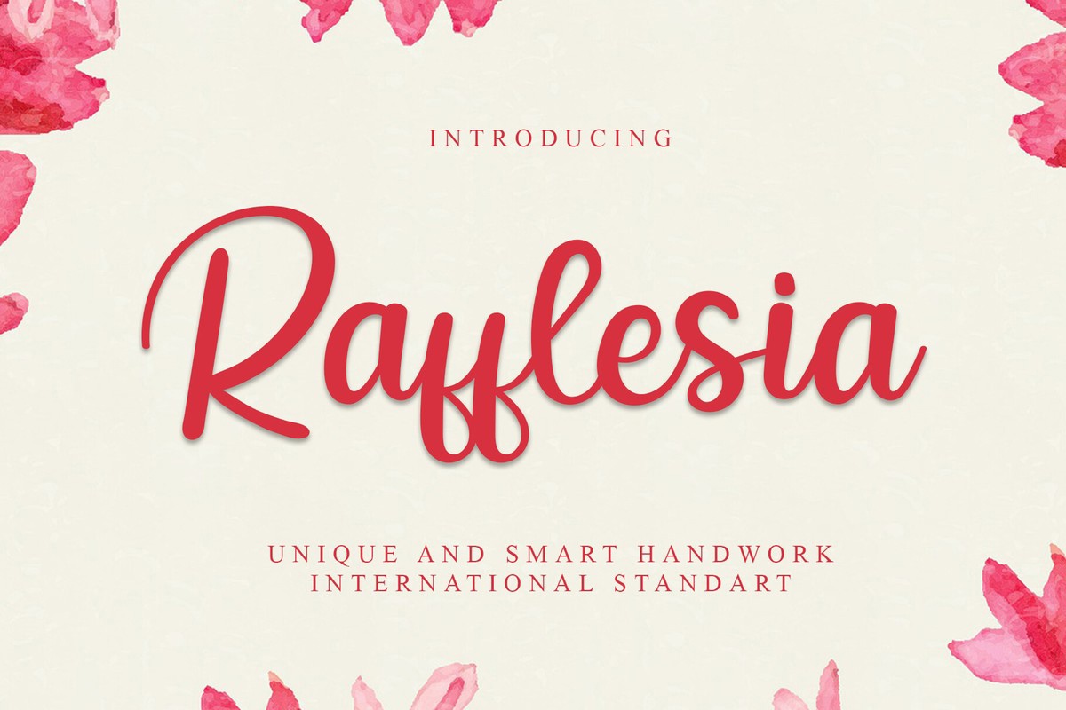 Шрифт Rafflesia