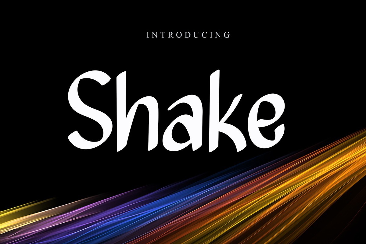 Шрифт Shake