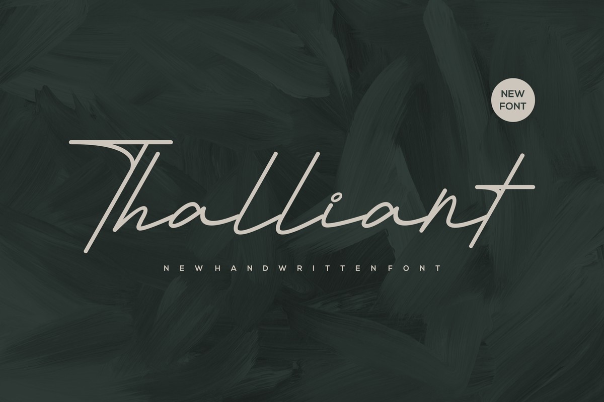 Шрифт Thalliant
