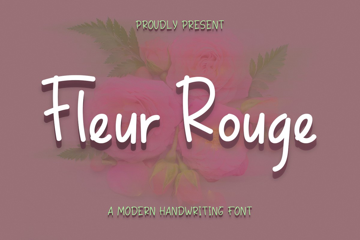 Шрифт Fleur Rouge