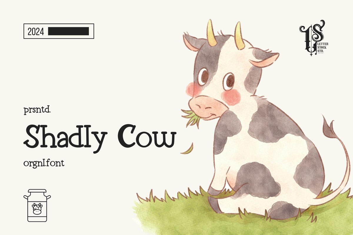 Шрифт Shadly Cow