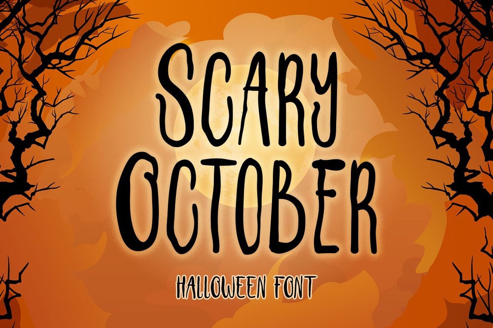 Шрифт Scary October