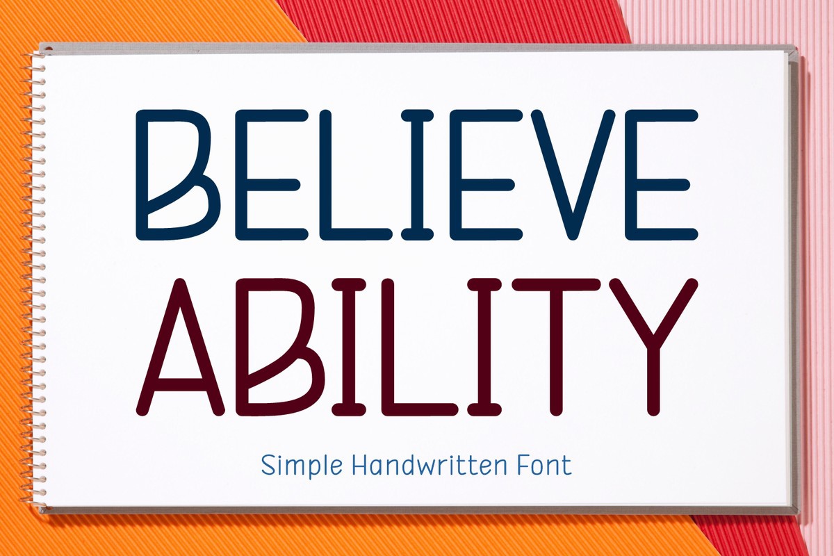 Шрифт Believe Ability