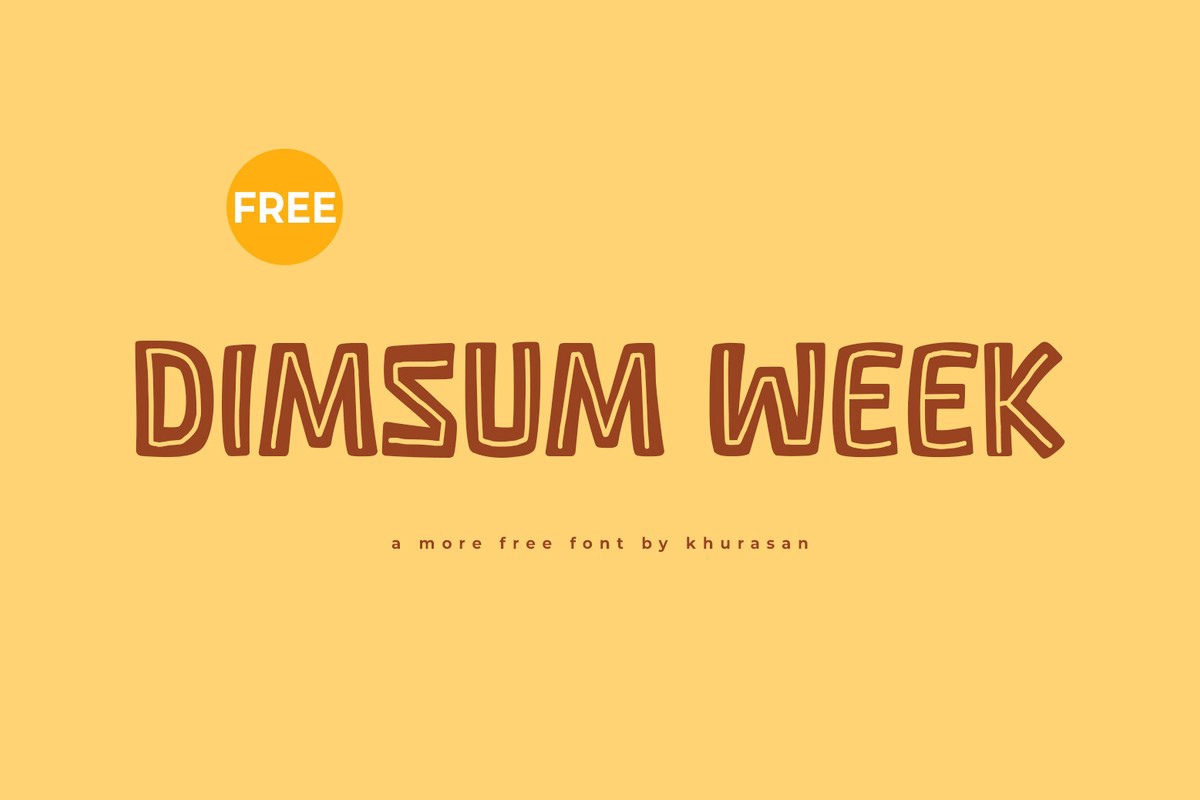 Шрифт Dimsum Week
