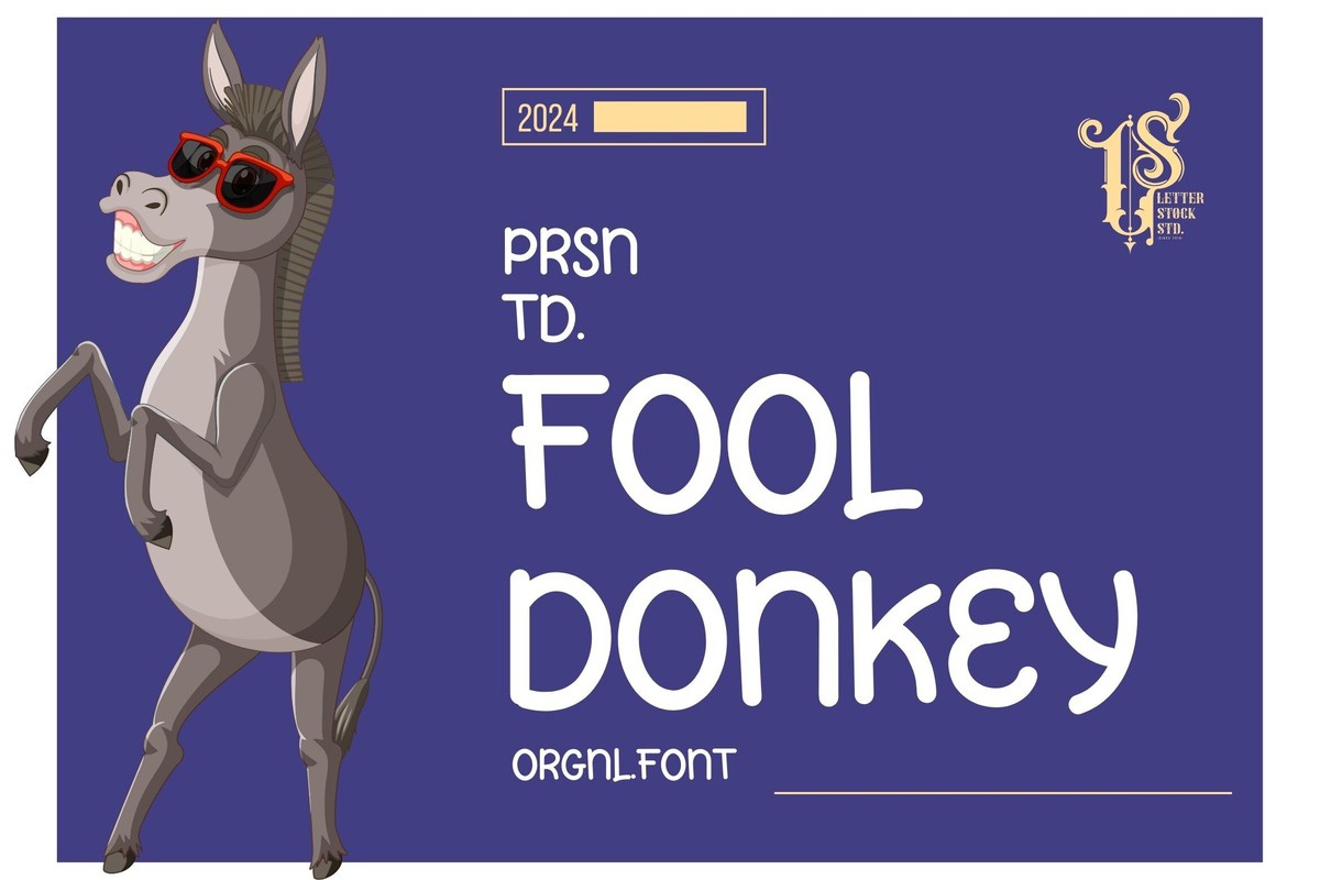 Шрифт Fool Donkey