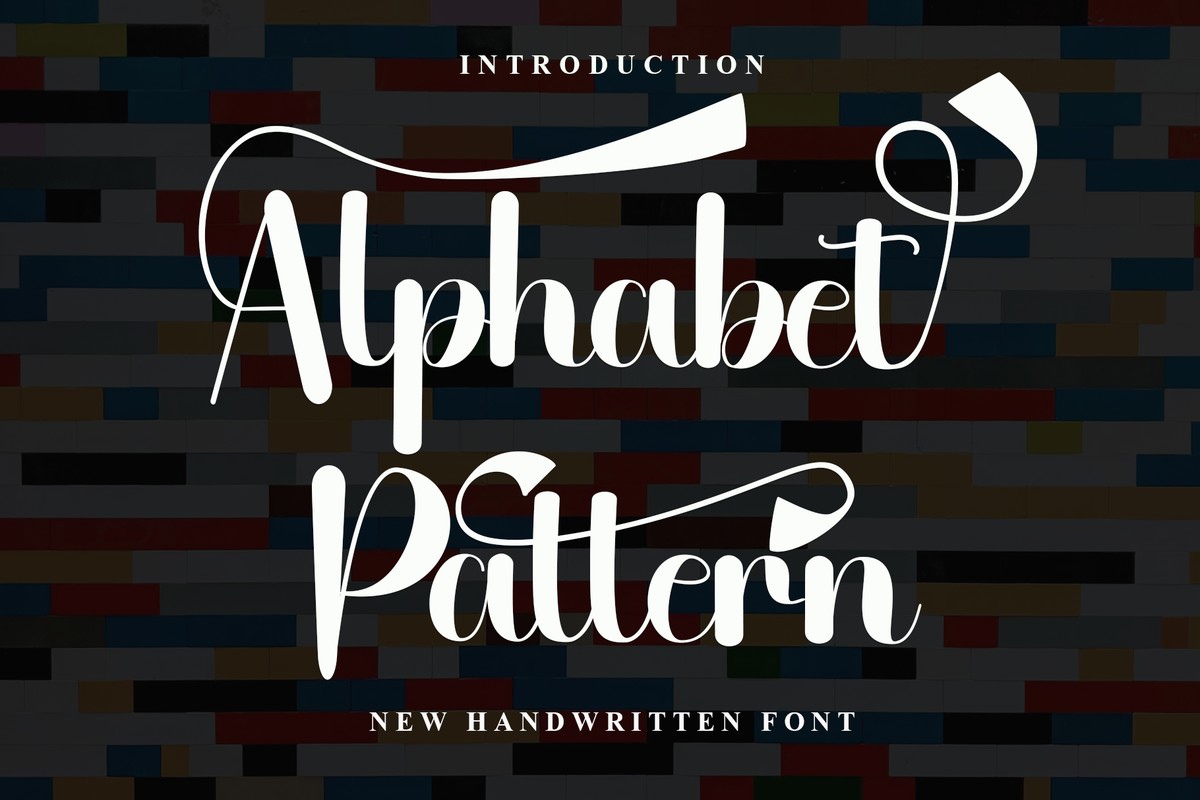 Шрифт Alphabet Pattern
