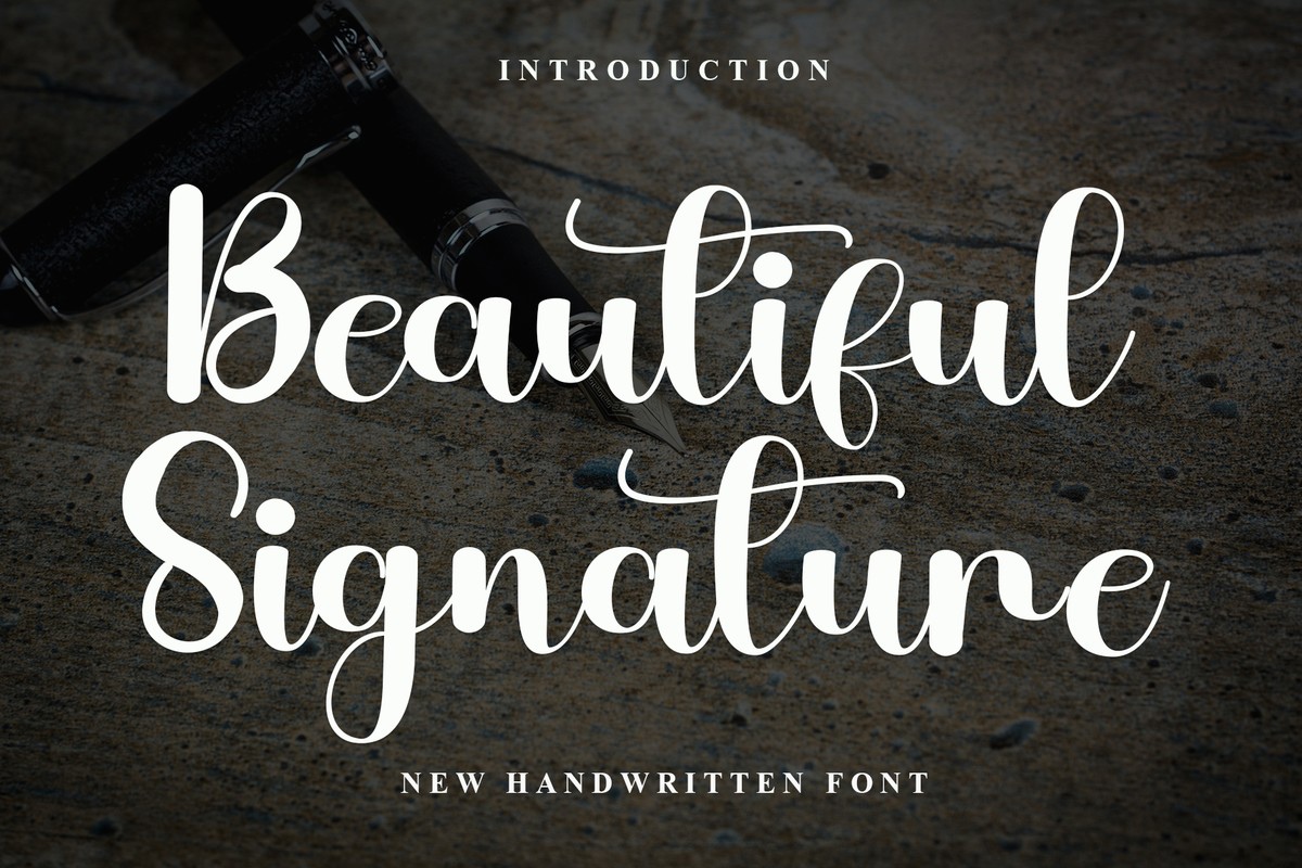 Шрифт Beautiful Signature