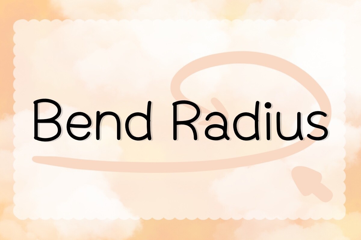Шрифт Bend Radius