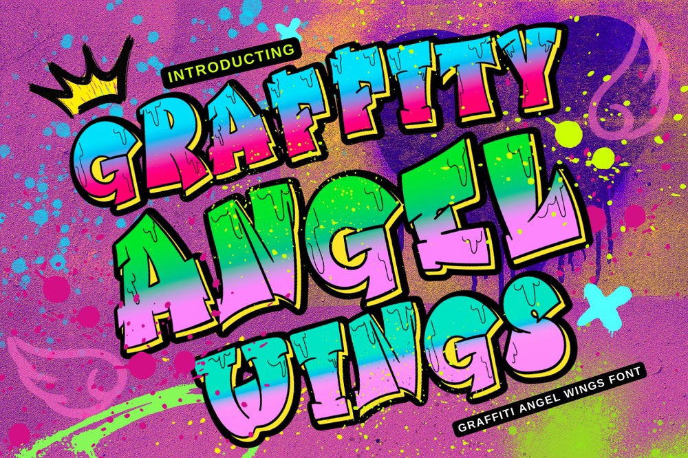 Шрифт Graffiti Angel Wings