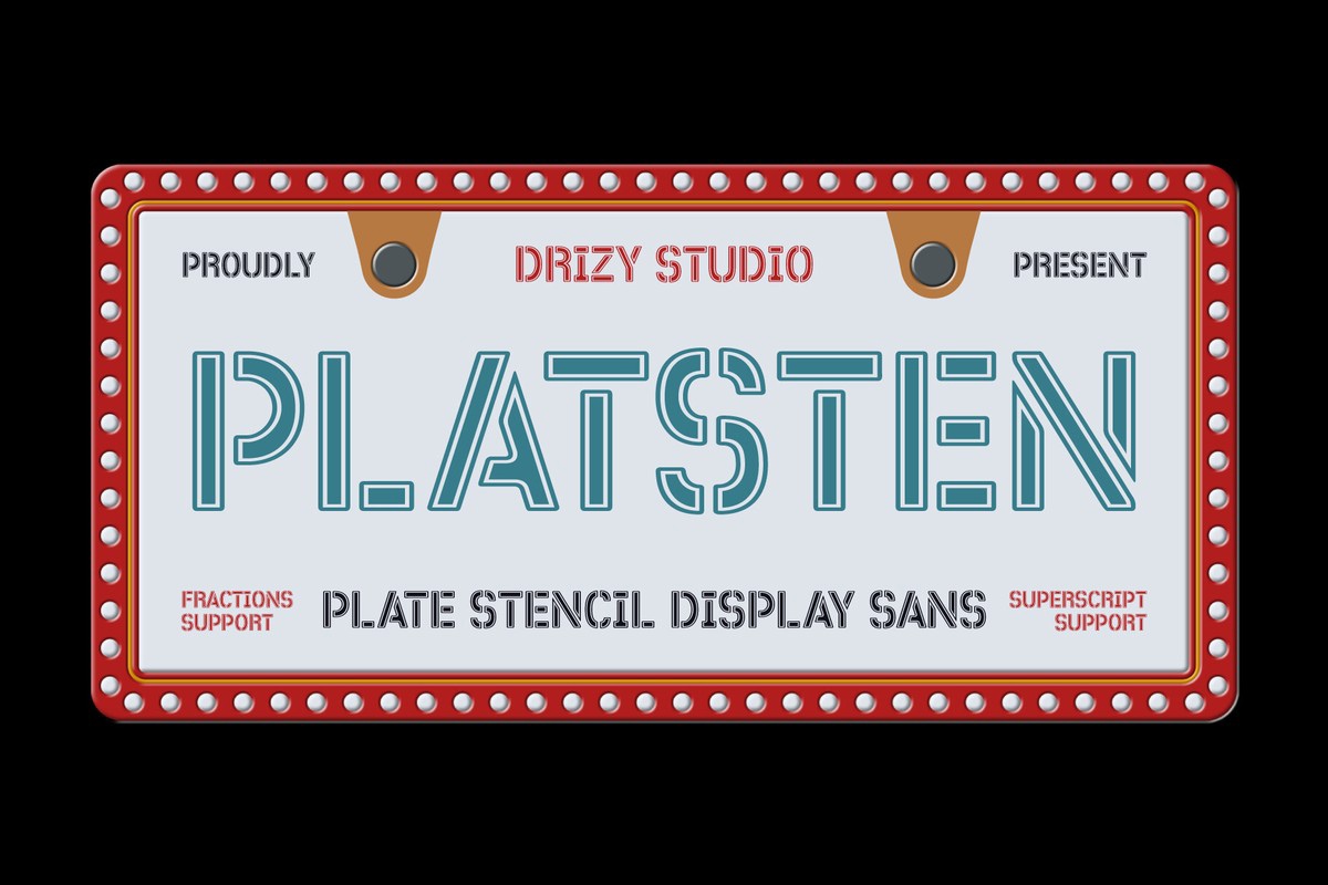 Шрифт Platsten