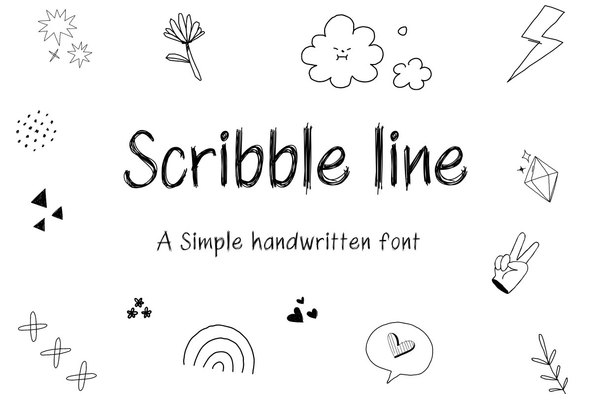 Шрифт Scribble Line