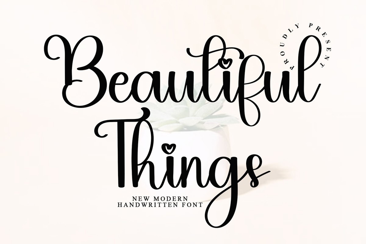 Шрифт Beautiful Things